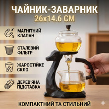 Чайник-заварник с магнитным дозатором 300мл и фильтром из нержавеющей стали H1212 Чайник-заварник с магнитным дозатором 300мл и фильтром из нержавеющей стали H1212