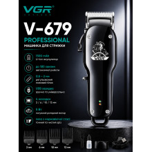 Машинка для стрижки VGR V-679 BLACK, 4 насадки, USB, аккумулятор 1500 мА·ч (VGRV679-AV) Машинка для стрижки VGR V-679 BLACK, 4 насадки, USB, аккумулятор 1500 мА·ч (VGRV679-AV)