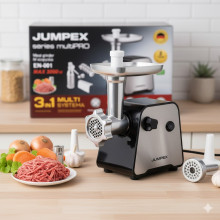 Мясорубка 3 в 1 Jumpex Series Multi EN-001 3000 Вт (мясорубка + терка + шинковка) (EN001-AV) Мясорубка 3 в 1 Jumpex Series Multi EN-001 3000 Вт (мясорубка + терка + шинковка) (EN001-AV)