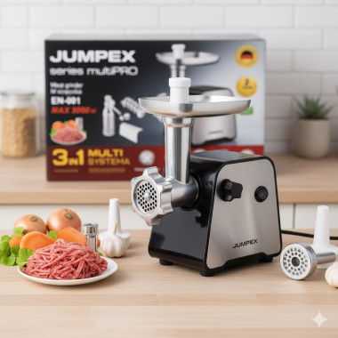 Мясорубка 3 в 1 Jumpex Series Multi EN-001 3000 Вт (мясорубка + терка + шинковка) (EN001-AV)