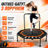 Батут с ручкой 105×120×25 см, чёрный, для детей (1780-AV)
