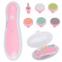 Электрическая пилка для ногтей NAIL TRIMMER XL-667 розовая с 6 насадками и кейсом (PINK667-AV)