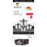 Набор кастрюль Haus Roland HR131-5, 4 шт из нержавеющей стали 2,1/2,8/3,9/6,1 л. Серебристый (HR131-5)