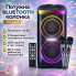 Портативная Bluetooth-колонка 2×6.5″ с 2 беспроводными микрофонами и LED-подсветкой ZXX-5505 40 Вт (XX5505-AV)