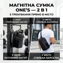 Магнитный подсумок для бутылки One's: спортивная сумка с магнитом для спортзала и барсетка через плечо