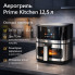 Аэрогриль Prime Kitchen AF90122DTW 12,5 л с двойным нагревом и сенсорным управлением (AF90122DTW-AV)