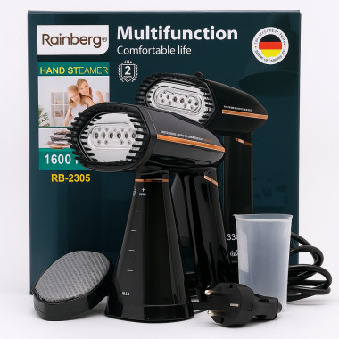 Вертикальный отпариватель для одежды Rainberg RB-2305 1600 Вт, пароочиститель для штор и постельного белья (RB2305-AV)