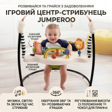 Детский игровой центр Fisher-Price Jumperoo со светом и звуком — развивающий джампер, бежевый (X649-AV) Детский игровой центр Fisher-Price Jumperoo со светом и звуком — развивающий джампер, бежевый (X649-AV)