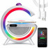 Ночник YN-2366 с беспроводной зарядкой, Bluetooth-колонкой, RGB LED-подсветкой 15 Вт и диско-шаром (YN2366-AV)