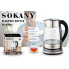 Електрочайник Sokany SK-09003 з підсвічуванням 1,7 л прозорий (LG-2082883238)