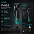 Аккумуляторная машинка для стрижки VGR V-662 GREEN — 6 насадок, LED-дисплей (VGRV662Green-AV)