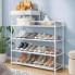 Металлическая полка-этажерка для обуви Shoe Rack, стойка для прихожей, компактная и прочная (SR42-AV)