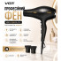 Профессиональный фен VGR V-406 BLACK — 3000 Вт, 2 насадки, 3 скорости, 3 температурных режима (VGRV406-AV)