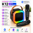 Караоке-система K12 с двумя микрофонами, Bluetooth, черная (BLK12-AV)