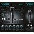 Триммер мужской для стрижки волос бороды усов носа 11 в 1 VGR V-012i профессиональный аккумуляторный беспроводной Черный