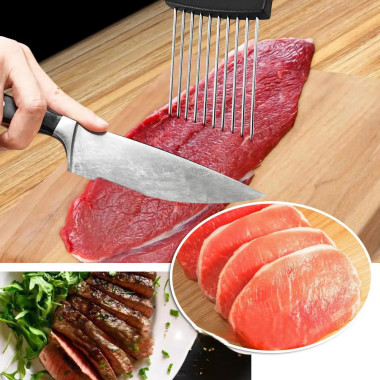 Держатель для нарезки продуктов универсальный из нержавеющей стали для нарезания (HGF65-AV)