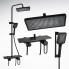 Смеситель для ванной комнаты с душевым гарнитуром Shower Set YLN16001H, черный матовый (YLN16001H-AV)