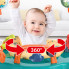 Детский игровой центр-прыгунки Jumperoo: интерактивный музыкальный центр 360° с регулировкой высоты и световыми эффектами, зелёный (Х650-AV)