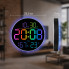 Цифровые настенные LED-часы 6695R RGB с ночником и пультом управления (6695R-AV)