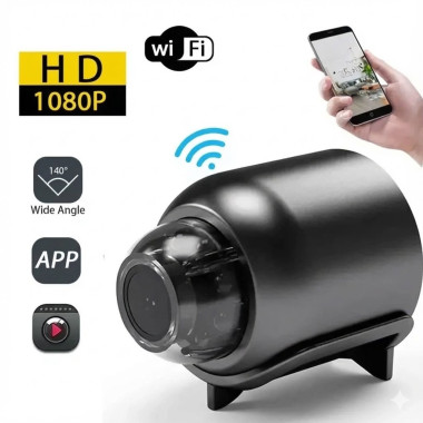Мини Wi-Fi камера видеонаблюдения X5 Mini с датчиком движения и ночной съемкой 1080P (MINX5-AV)