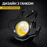 Универсальный кемпинговый фонарик-брелок W5133 COB с зарядкой Type-C, магнитом, карабином и встроенной открывалкой (W5133-AV)