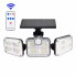 Солнечный уличный LED-светильник Solar Lights Outdoor 122–138 LED с датчиком движения и защитой IP65 (2757A-AV)
