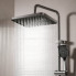 Смеситель для ванной комнаты с душевым гарнитуром Shower Set YLN16001H, черный матовый (YLN16001H-AV)