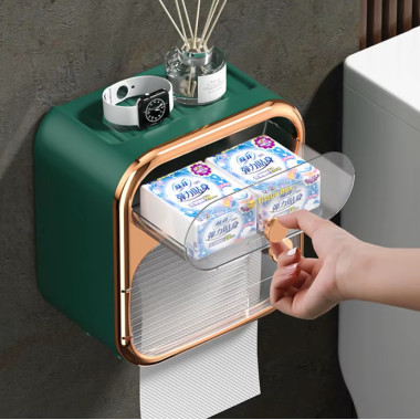 Держатель для туалетной бумаги Toilet Paper Holder GREEN Стильный и практичный аксессуар для ванной комнаты (NEER1017-AV)