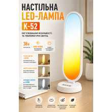 Светодиодная LED-лампа Desktop Fill Light K-52 CCT с пультом, 3000–6500 К, 66×19 см для блогеров и визажистов (K52-AV) Светодиодная LED-лампа Desktop Fill Light K-52 CCT с пультом, 3000–6500 К, 66×19 см для блогеров и визажистов (K52-AV)