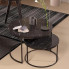 Набор журнальных столиков Solme Homepaketo 2в1 Marble Black, 75 см и 60 см (SOL21-AV)