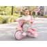 Розовый трёхколёсный велосипед Baby Carriage 588 с родительской ручкой и корзиной 2в1 (PinkCarriage588-AV)