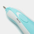 Детский триммер для ногтей + 6 насадок NAIL TRIMMER XL-667, Голубой / Аккумуляторная