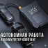 Автомобильный аккумуляторный компрессор М-007 с насадками и LED-фонариком (М007-AV)