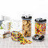 Набор контейнеров для хранения сыпучих продуктов Food Storage Container, 6 шт., герметичные пластиковые емкости с крышками (ND1586-AV)