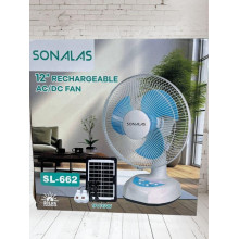 Портативный аккумуляторный вентилятор с солнечной батареей SONALAS SL-662