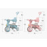 Розовый трёхколёсный велосипед Baby Carriage 588 с родительской ручкой и корзиной 2в1 (PinkCarriage588-AV)