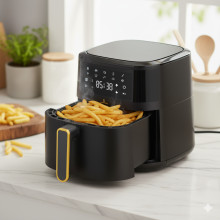 Электрическая фритюрница Crownberg CB-5550 5 л 2000 Вт мультипечь с сенсорным управлением (CB5550-AV)