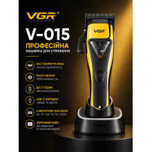 Машинка для стрижки VGR V-015, 6 магнитных насадок, Pivot-мотор 9000 об/мин, LED-дисплей (VGRV015-AV) Машинка для стрижки VGR V-015, 6 магнитных насадок, Pivot-мотор 9000 об/мин, LED-дисплей (VGRV015-AV)