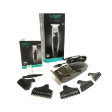 Профессиональный триммер VGR V030i для стрижки волос и бороды c 5 насадками аккумулятор 1000 mAh UKG (V030-AV)