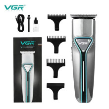 Профессиональная аккумуляторная машинка VGR V-008i триммер для стрижки волос 3 съемные насадки 600 мА·ч (VNGRV008-AV)
