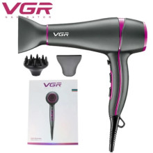 Профессиональный фен VGR V-402pro для волос с насадками и диффузором 2 скорости мощностью 1800-2200 Вт (V402-AV)