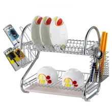 Органайзер для сушки посуды и кухонных приборов Wet Dish Organiser 8051S ART-0448 на 2 яруса хромированння (ART-0448-AV)