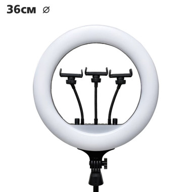 Профессиональная светодиодная кольцевая лампа LED Rl-14pro 36 см ДУ пульт  (NNRl14-AV)