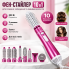 Фен-стайлер Fullcome Hair Styler 10 в 1 850 Вт, 10 насадок, розовый (MS22-AV)