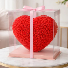 Сердце из роз в подарочной коробке KR-20 28×25×13 см, романтический подарок Love Box (KR20-AV) Сердце из роз в подарочной коробке KR-20 28×25×13 см, романтический подарок Love Box (KR20-AV)