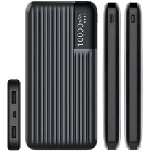 Внешний портативный аккумулятор Power Bank LENYES PX161 10000 мАч, черный (PX161-AV)
