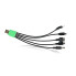Солнечная зарядная станция OK-718S-A с LED+COB фонарем 10 W, Power Bank, солнечной панелью и 3 выносными лампами (OK718SA-AV)