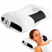 Ортопедическая прямоугольная подушка Pillow-01 48×74 см с поддержкой шеи и спины, бело-серая (PILL01-AV) Ортопедическая прямоугольная подушка Pillow-01 48×74 см с поддержкой шеи и спины, бело-серая (PILL01-AV)