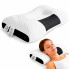 Ортопедическая прямоугольная подушка Pillow-01 48×74 см с поддержкой шеи и спины, бело-серая (PILL01-AV)