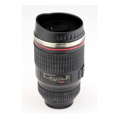 Термочашка EF 24-105mm f4L IS USM в виде объектива 12.5 см 350 мл Черный (VK-6564)